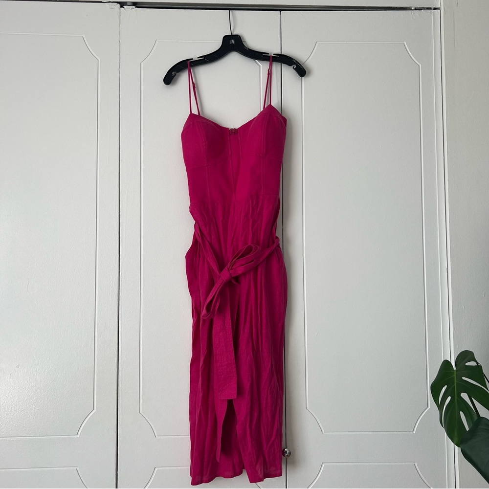 Hot pink summer linen